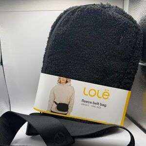 Lole Black Fleece Crossbody Bag